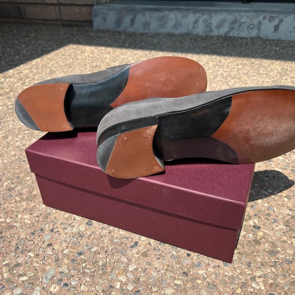 George Cleverley Nicholas Pebble-Grain Nubuck Loafers - Picture 8 of 10